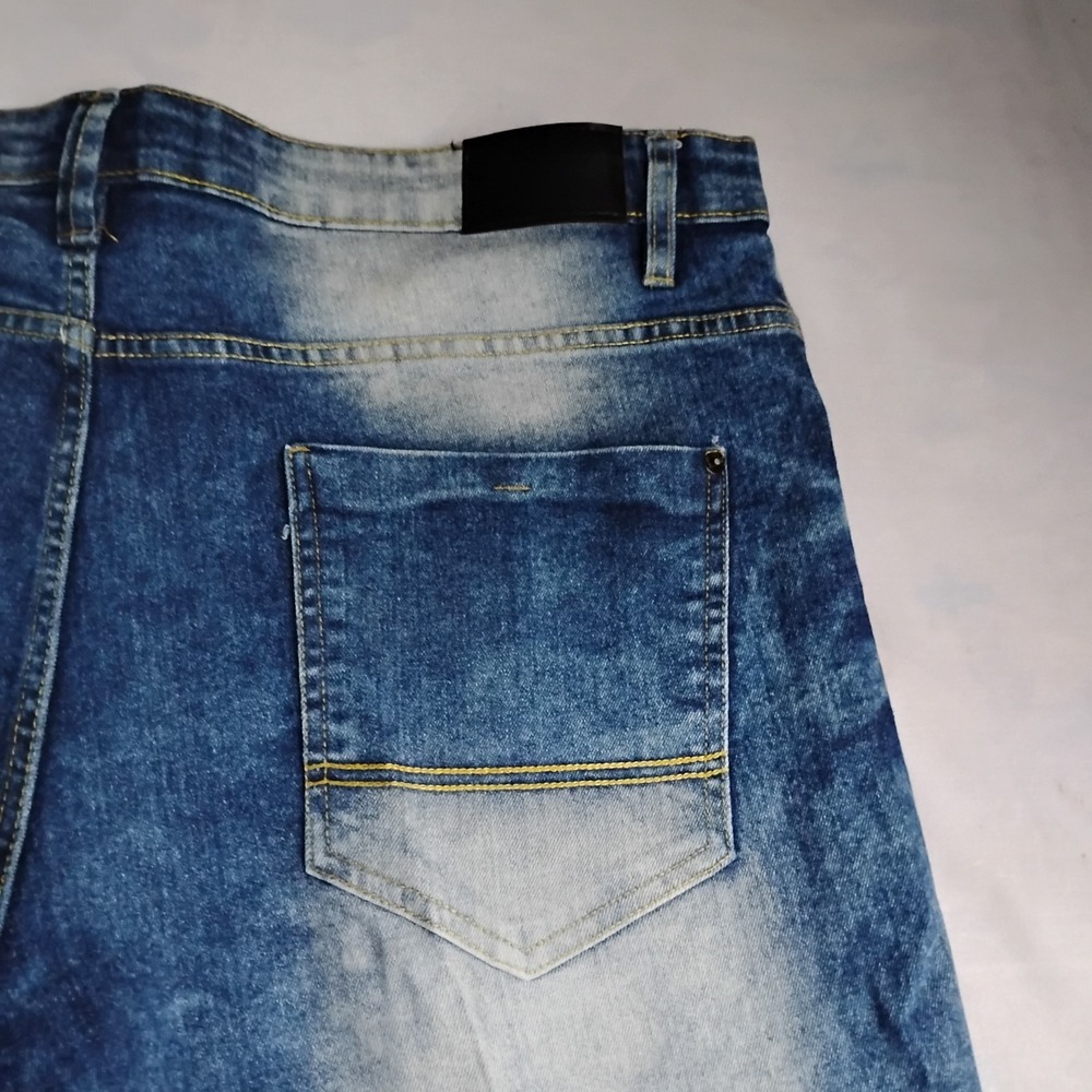 Southpole Shorts 42 Jean Jorts Relaxed Baggy Skater Y2K Grunge Denim - Picture 4 of 14